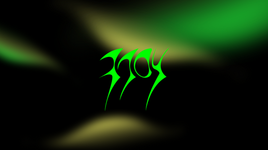 EXILEJOY “About Us”blog cover image with a neon green background and EXILEJOY logo in the center, representing creativity, self-expression, and rebellious spirit in makeup.